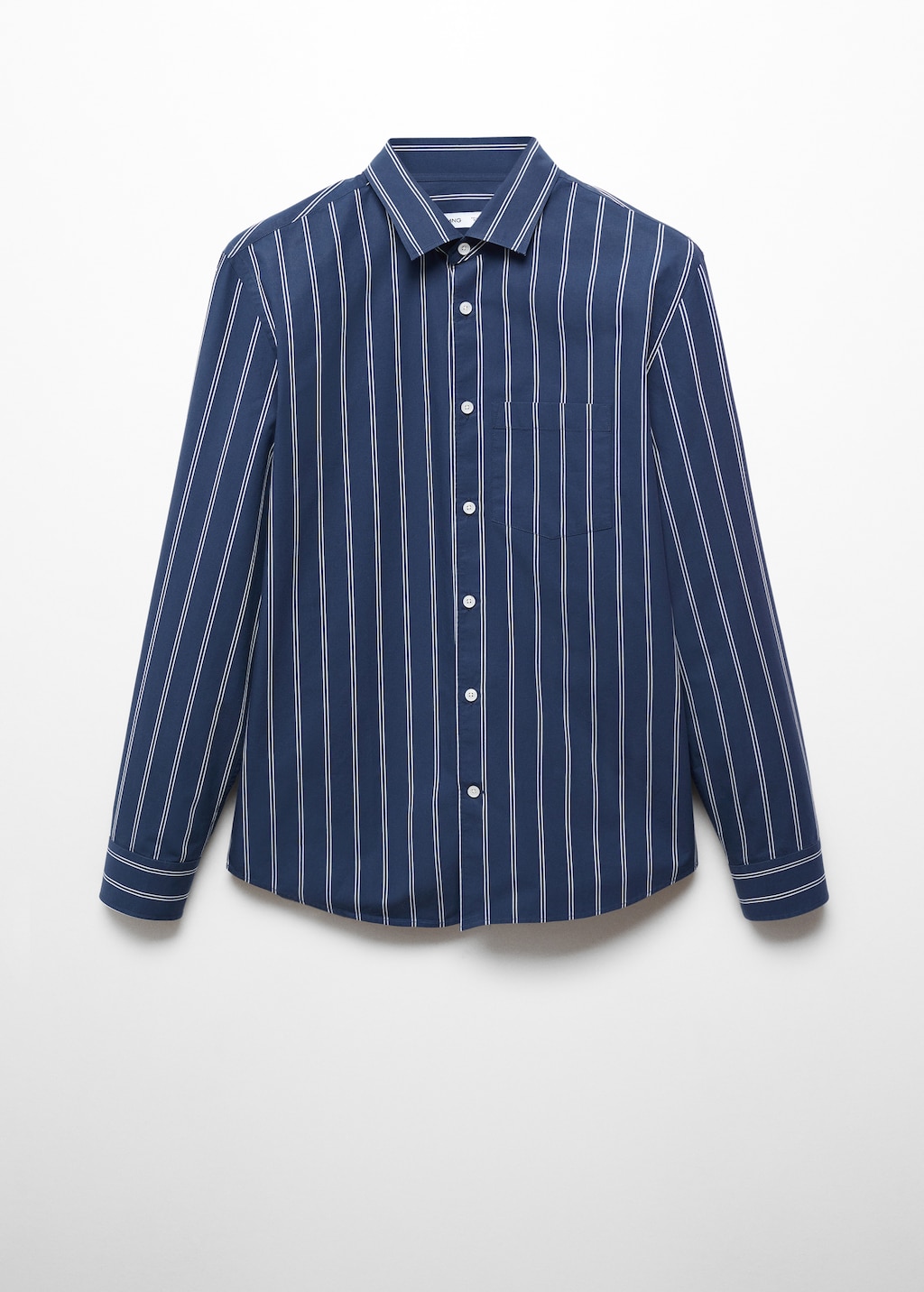 Classic-fit striped cotton shirt - Article without model