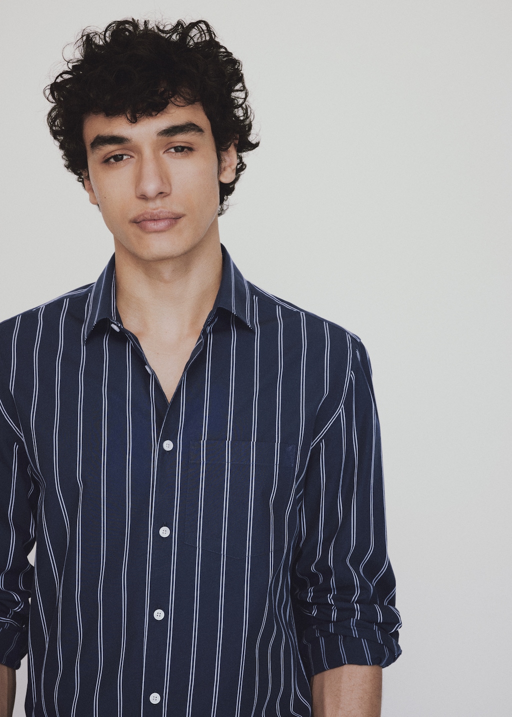 Classic-fit striped cotton shirt - Details of the article 5