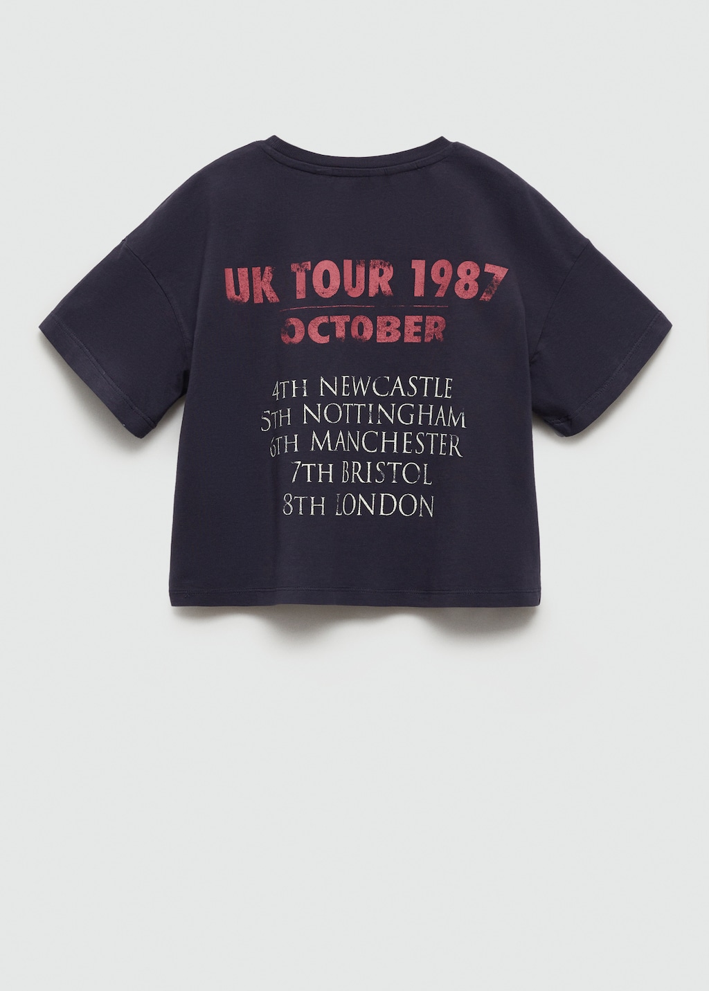 Printed cropped t-shirt - Reverse of the article