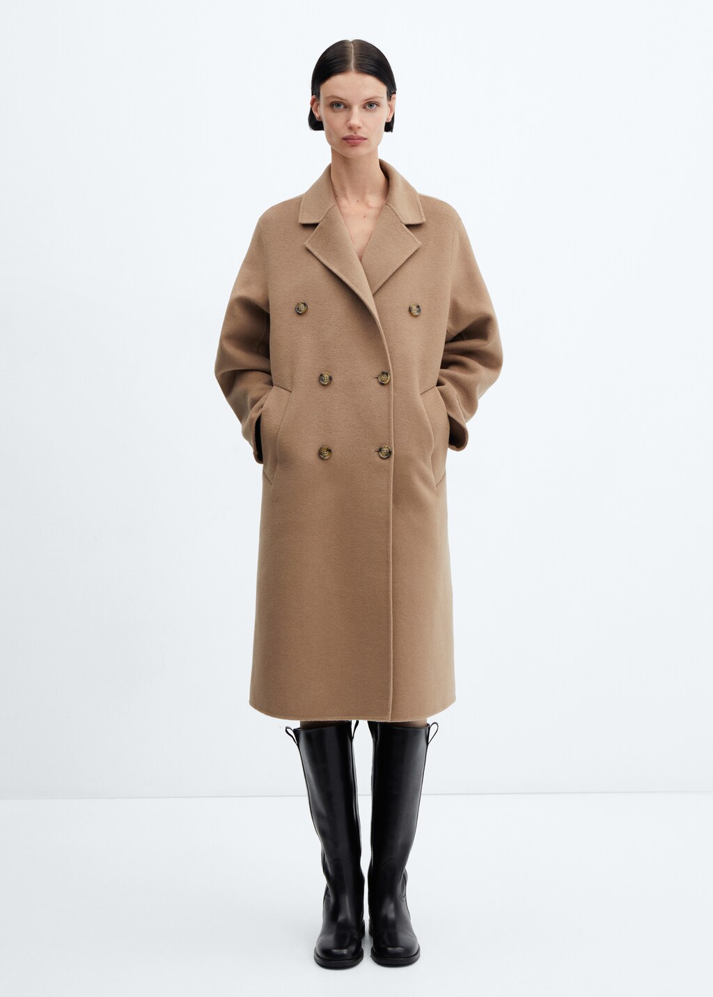 Handmade oversized wool coat - General plane