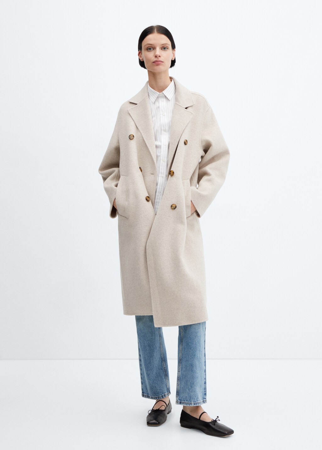 Handmade oversized wool coat - General plane