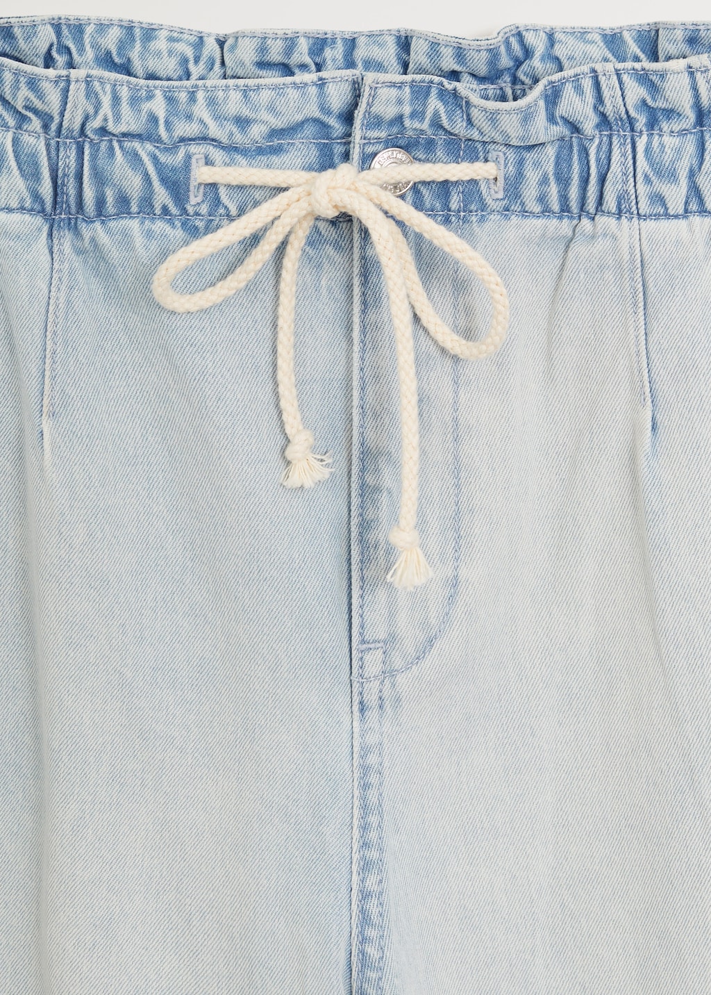 Baggy straight jeans with drawstring waist - Details of the article 8