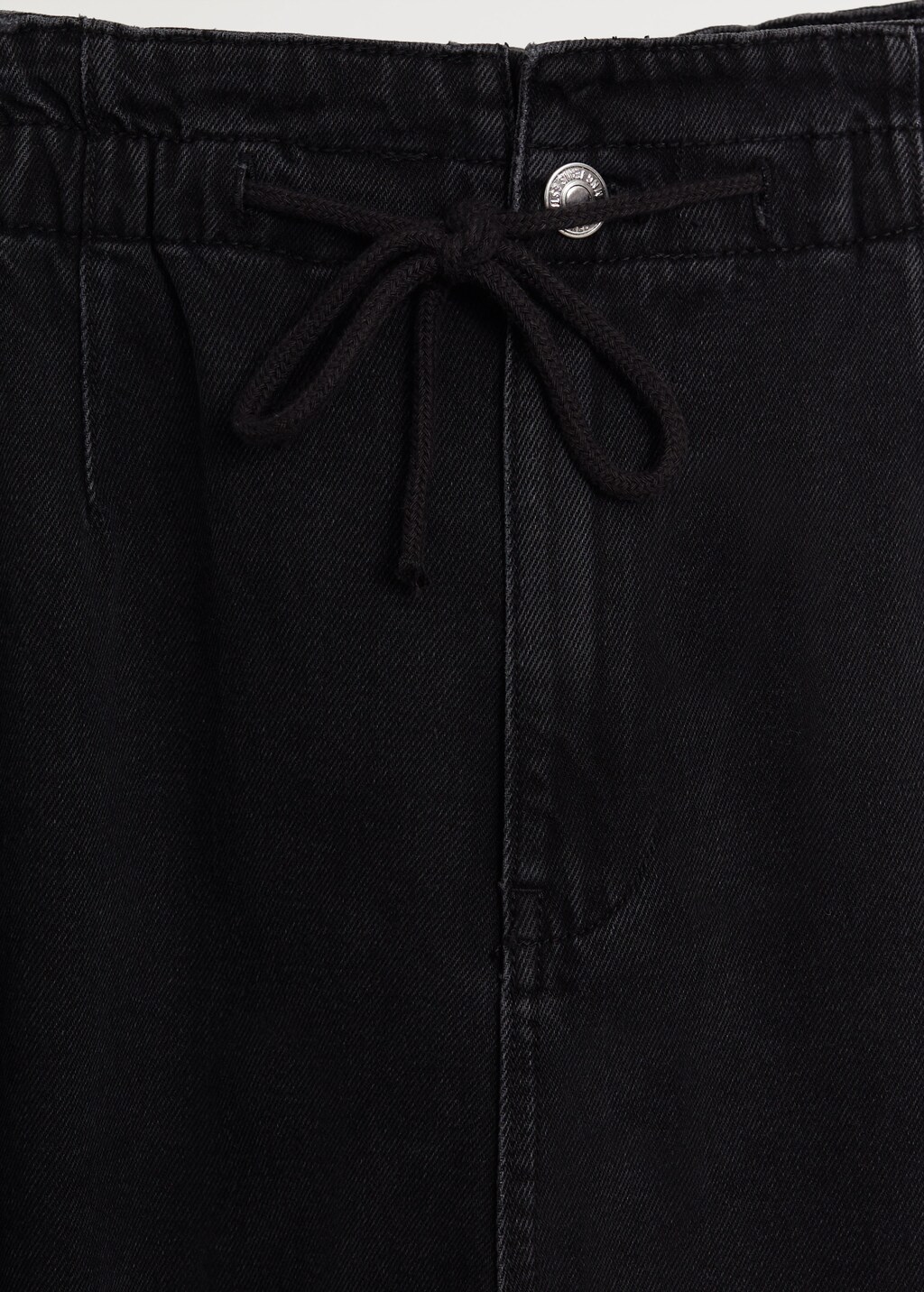 Baggy straight jeans with drawstring waist - Details of the article 8