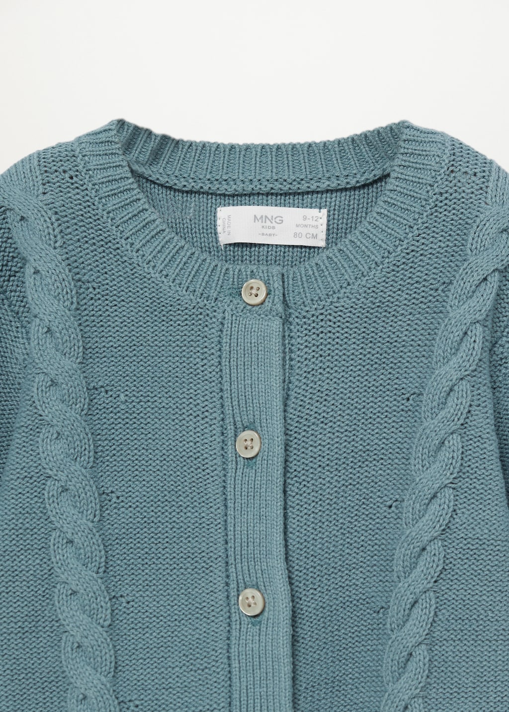 Buttoned knit braided cardigan - Details of the article 8