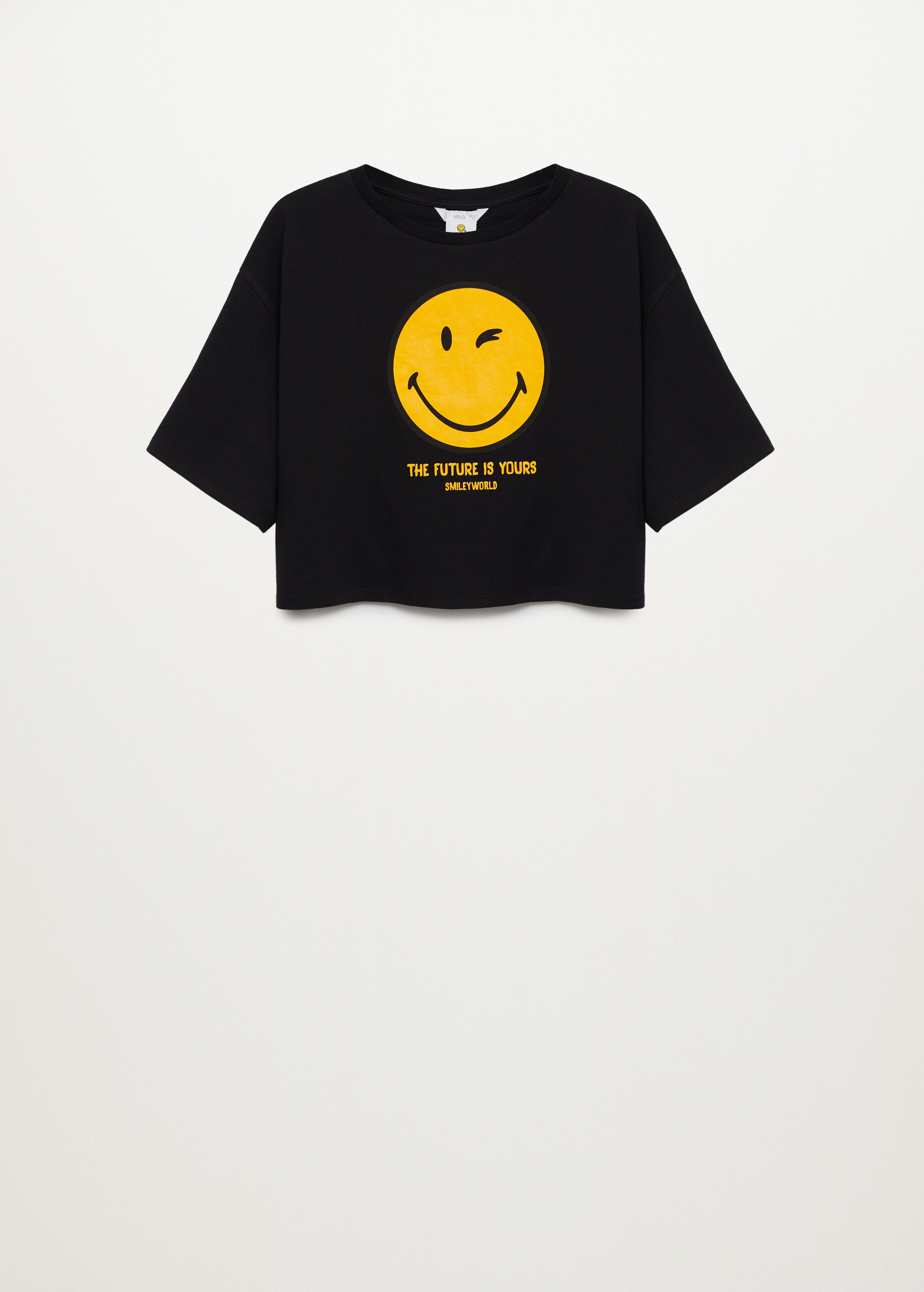 Camiseta crop SmileyWorld ® - Artículo sin modelo