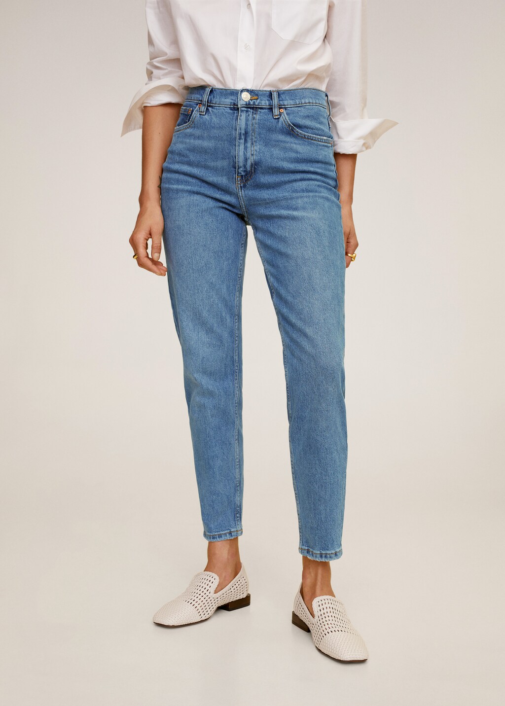 Mom-fit jeans - Medium plane