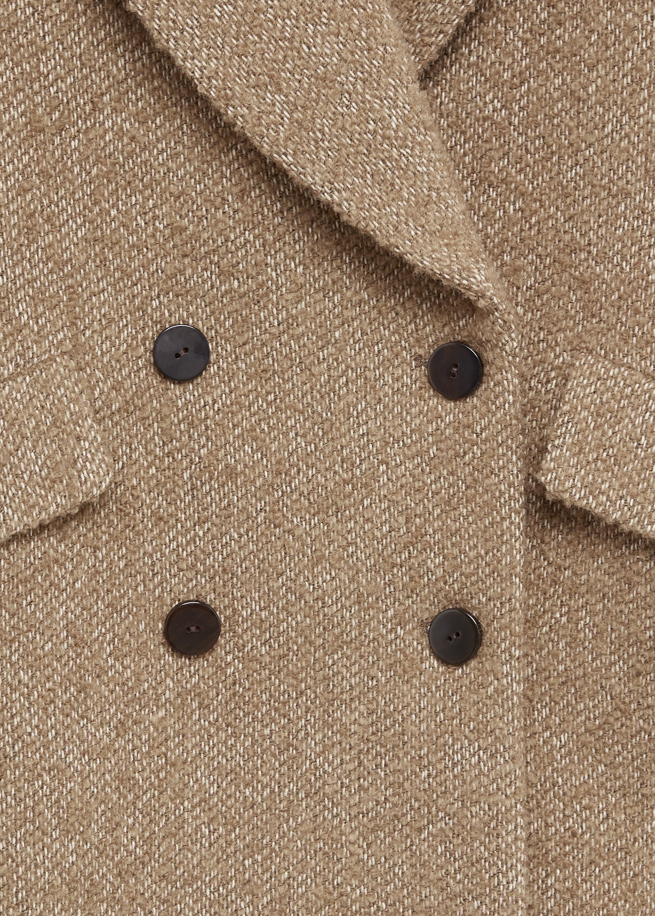 Kabát s překřížením a strukturou - Detail zboží 8
