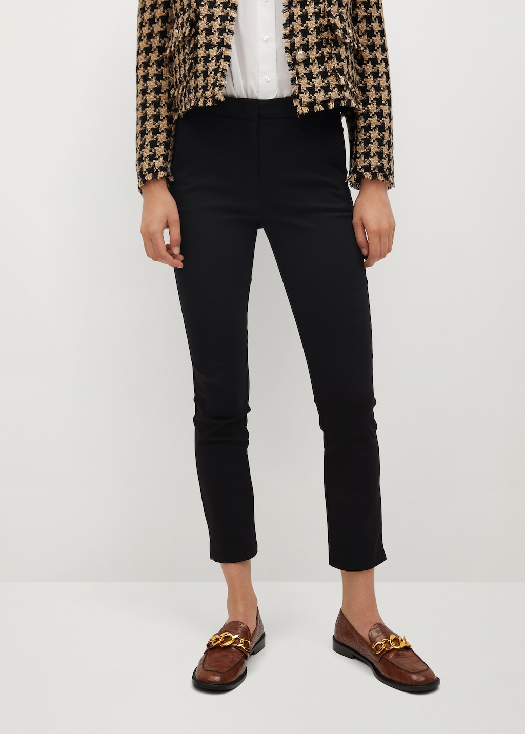 Crop skinny trousers - Medium plane