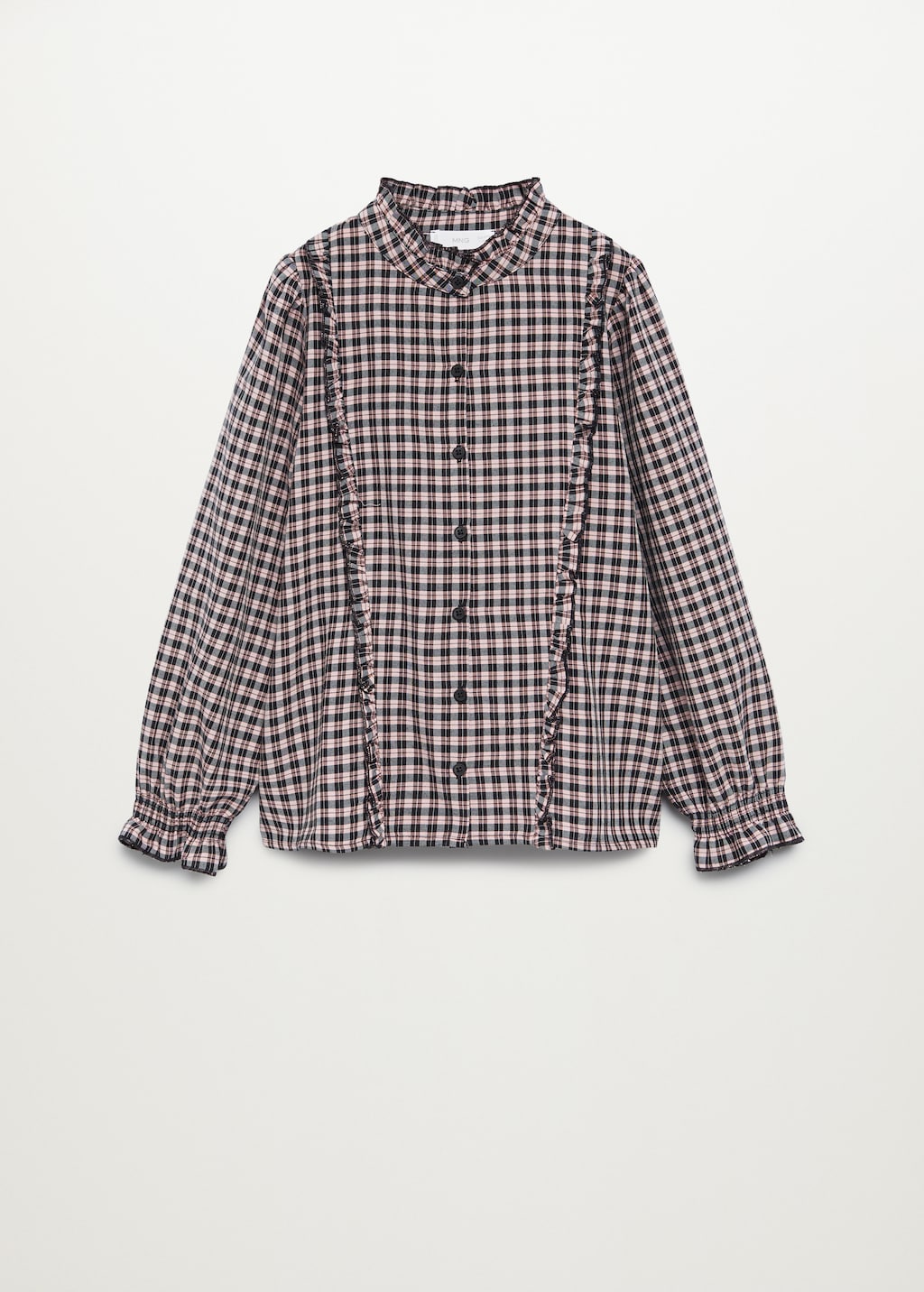 Checked frills shirt - Article without model