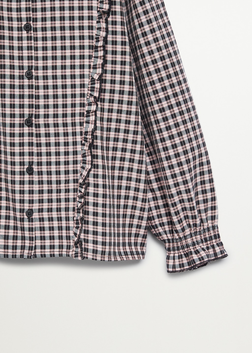 Checked frills shirt - Details of the article 8