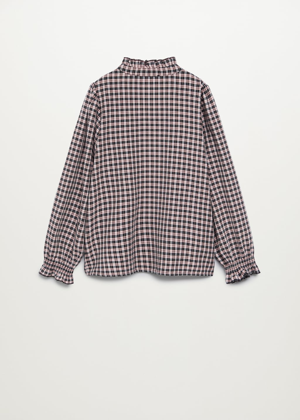 Checked frills shirt - Reverse of the article