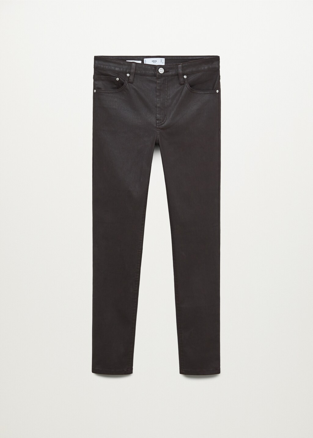 Coated Isa crop skinny jeans - Article without model