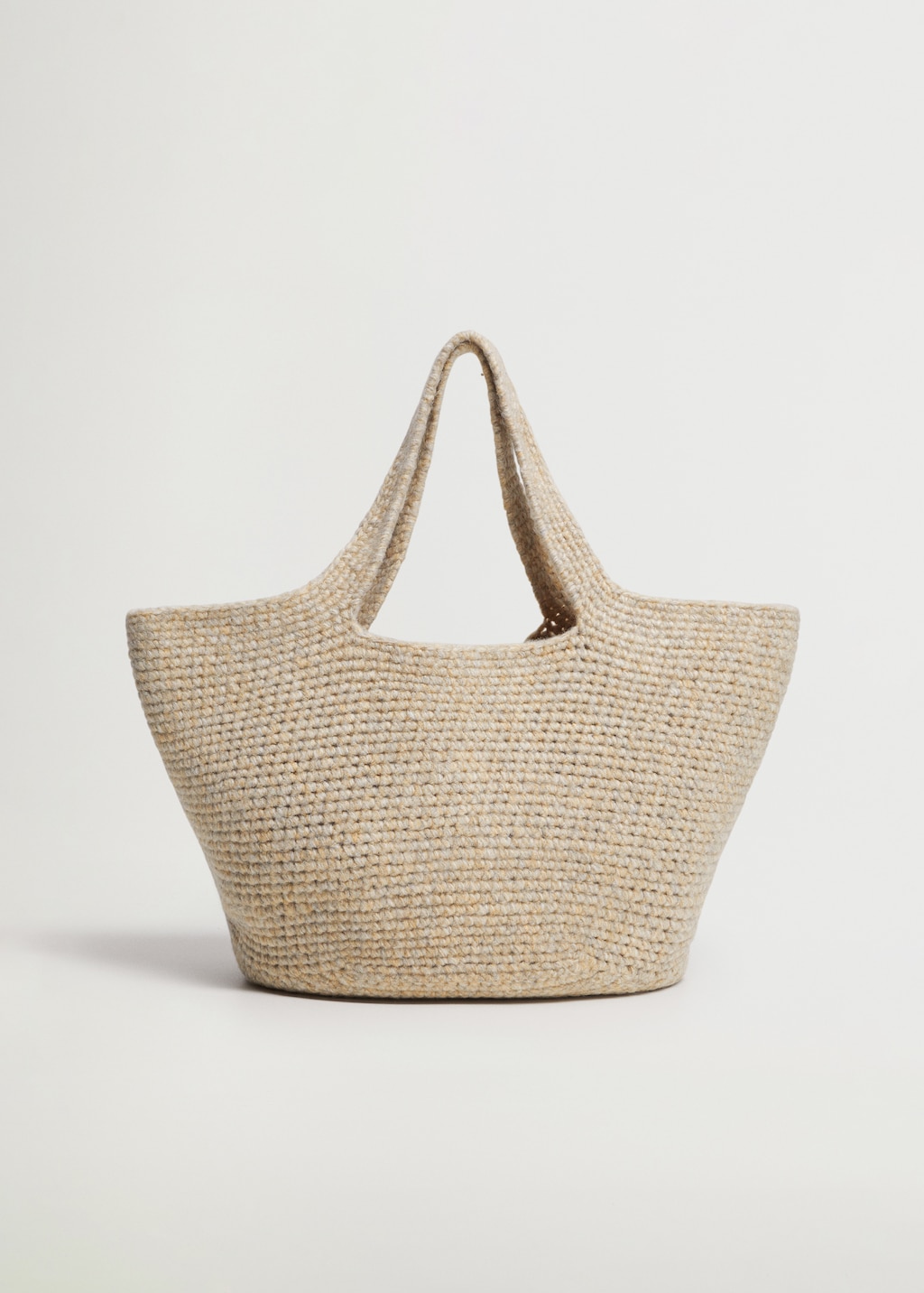 Torba shopper z dzianiny - Artykuł bez modela/modelki