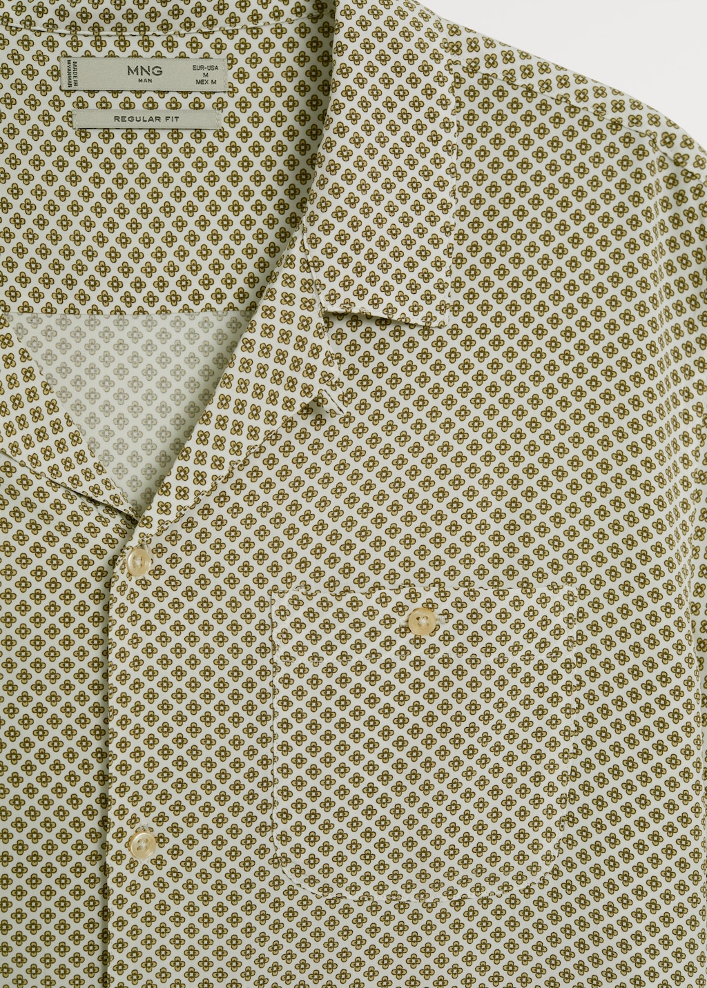 Regular fit geometric print shirt - Details of the article 8