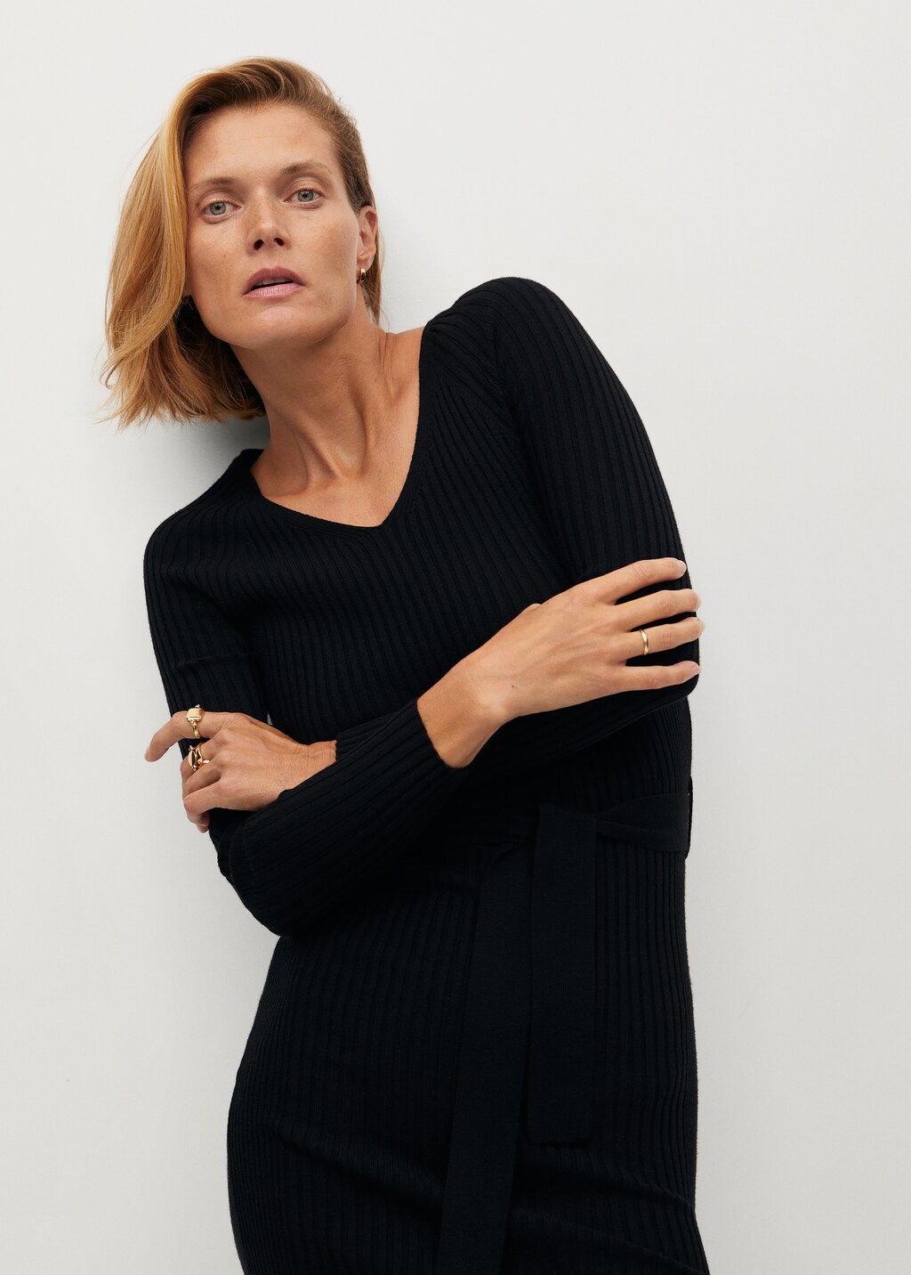 Ribbed knit dress - Medium plane