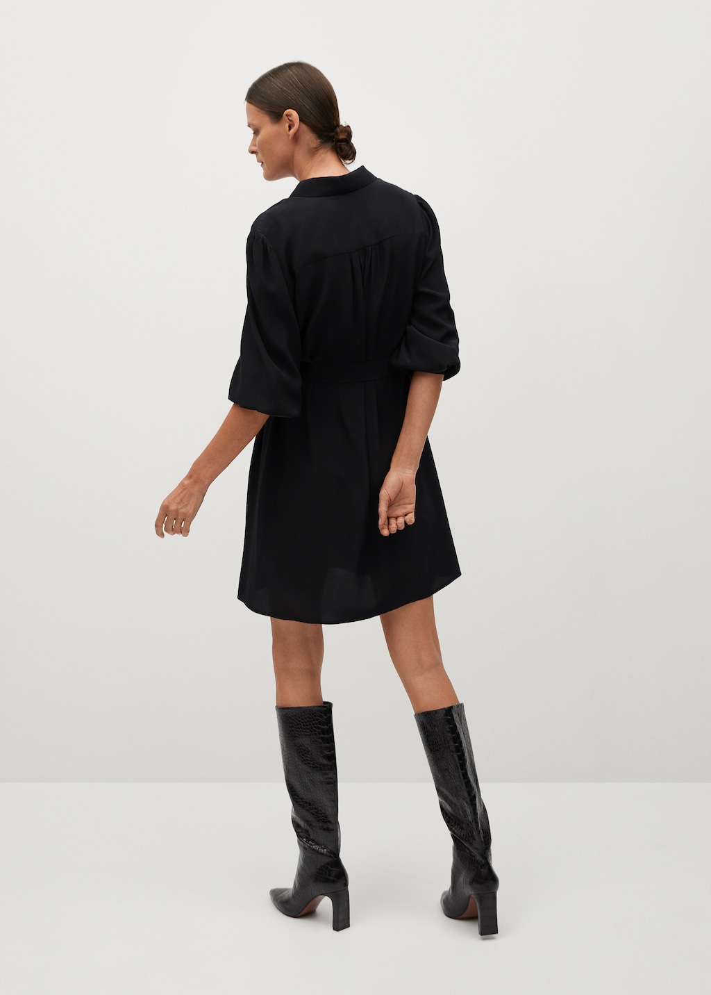 Belt shirt dress - Reverse of the article