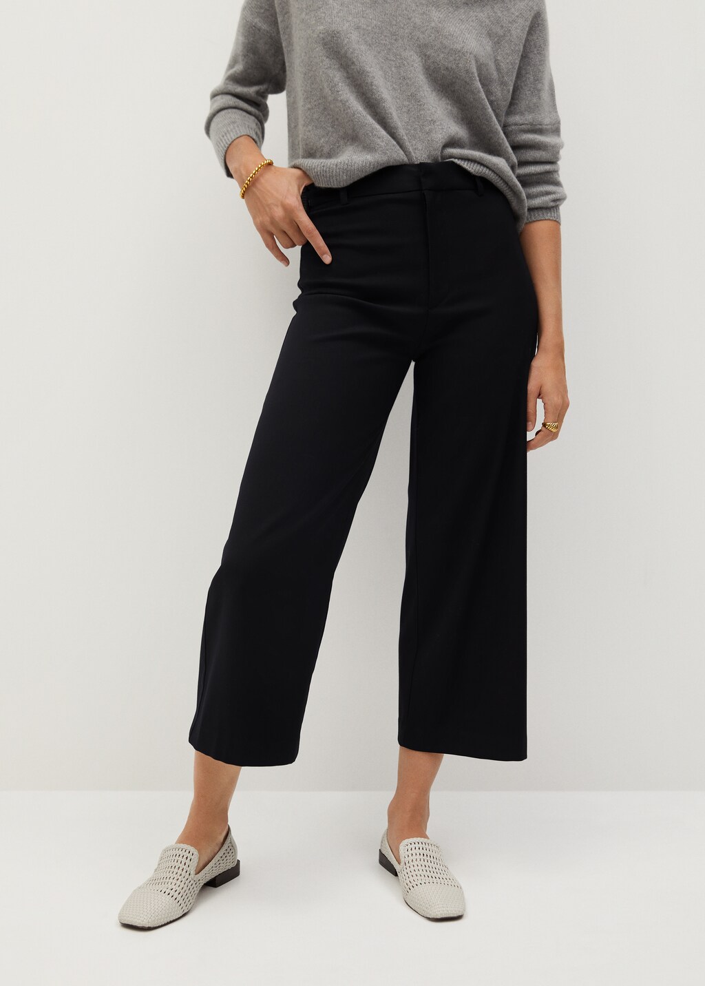 Pantalón culotte traje - Plano medio