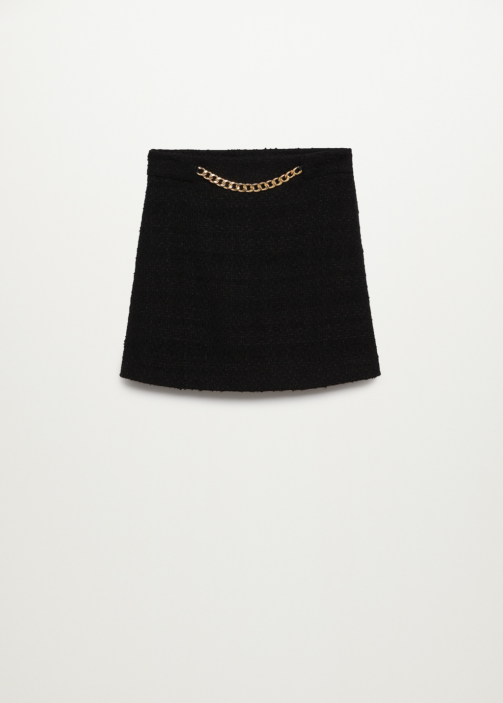 Tweed mini-skirt with chain - Article without model