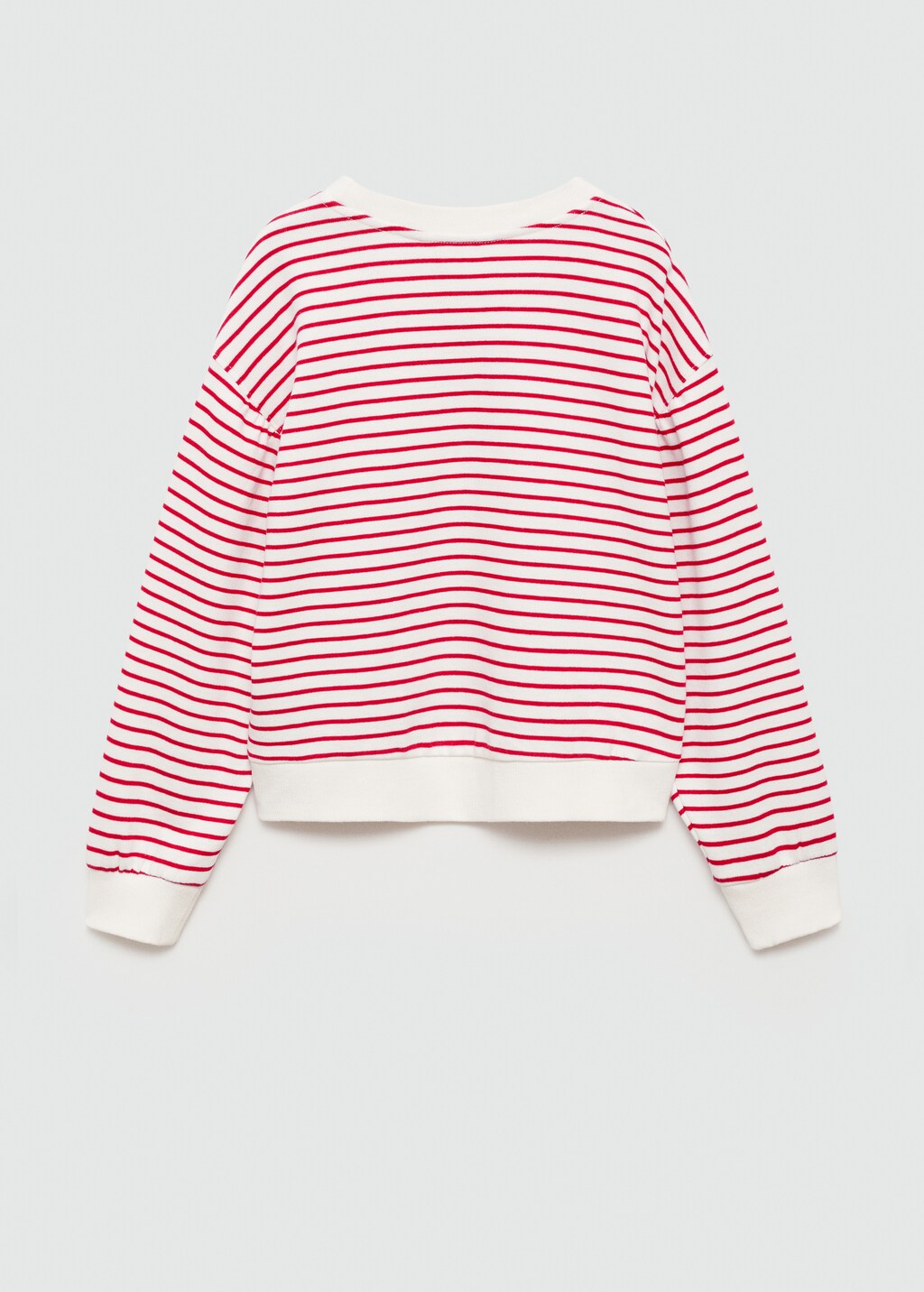 Striped cotton-blend sweatshirt - Reverse of the article