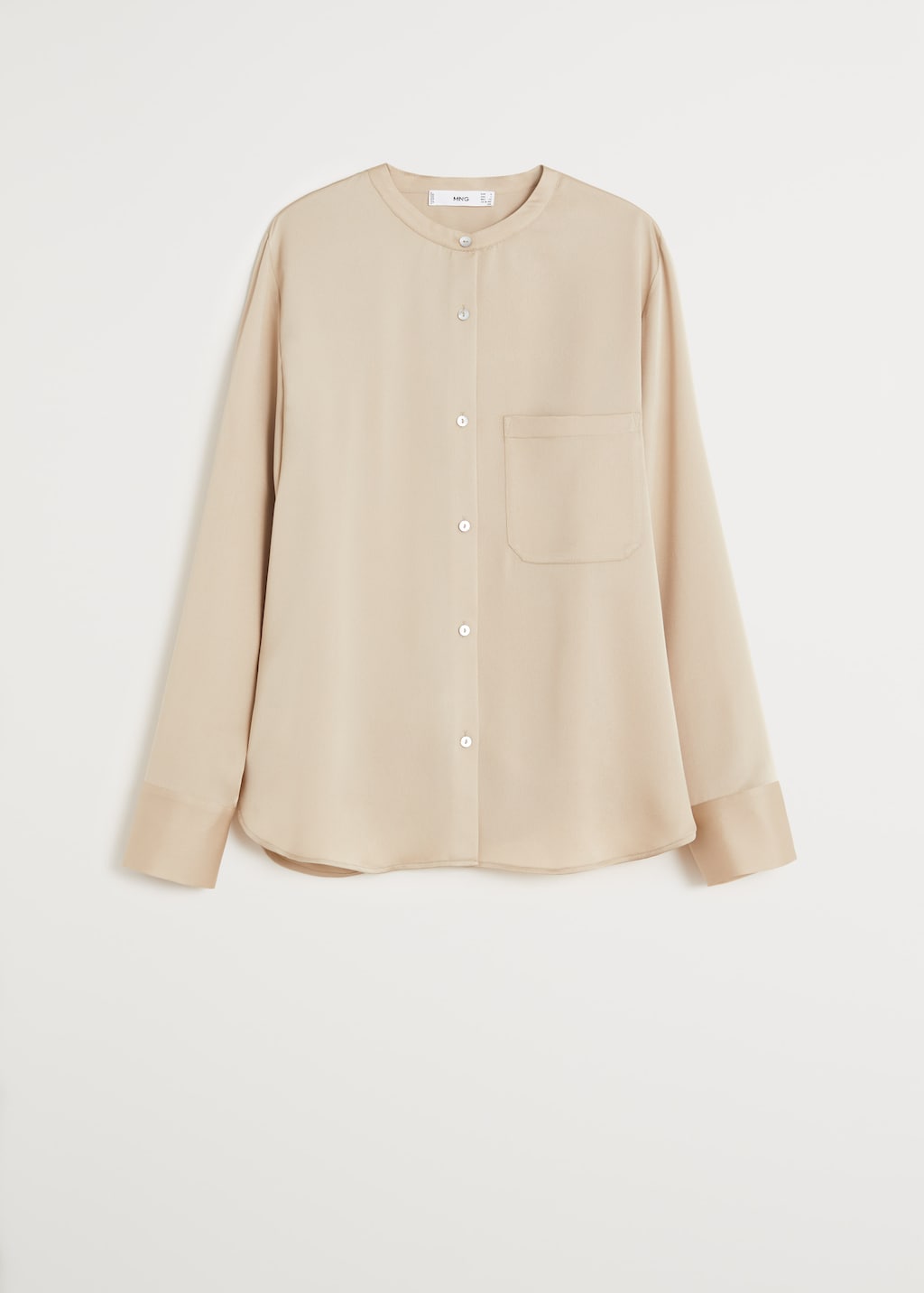 Satin finish flowy shirt - Article without model