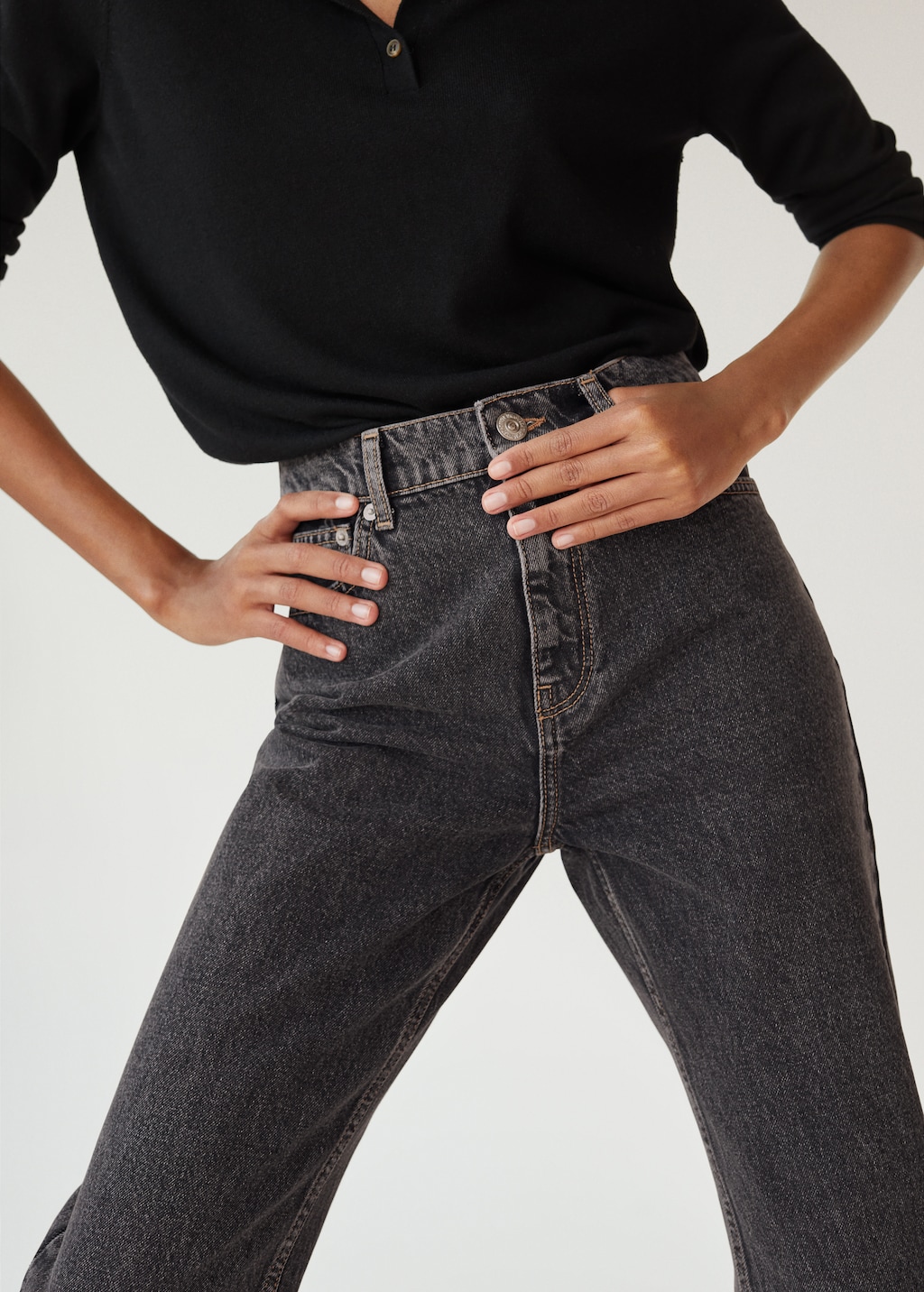 Mom 100% cotton jeans - Details of the article 1