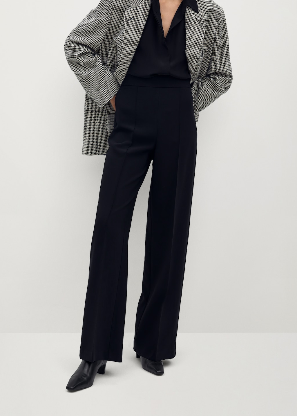 Flowy palazzo trousers - Medium plane