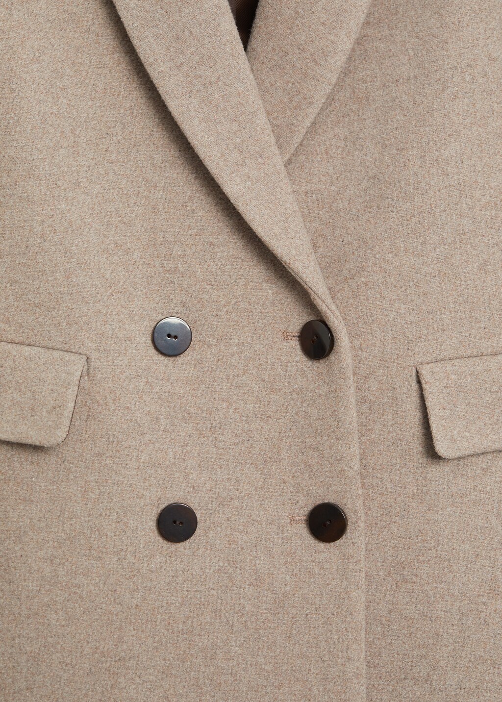 Double-breasted wool coat - Details of the article 8