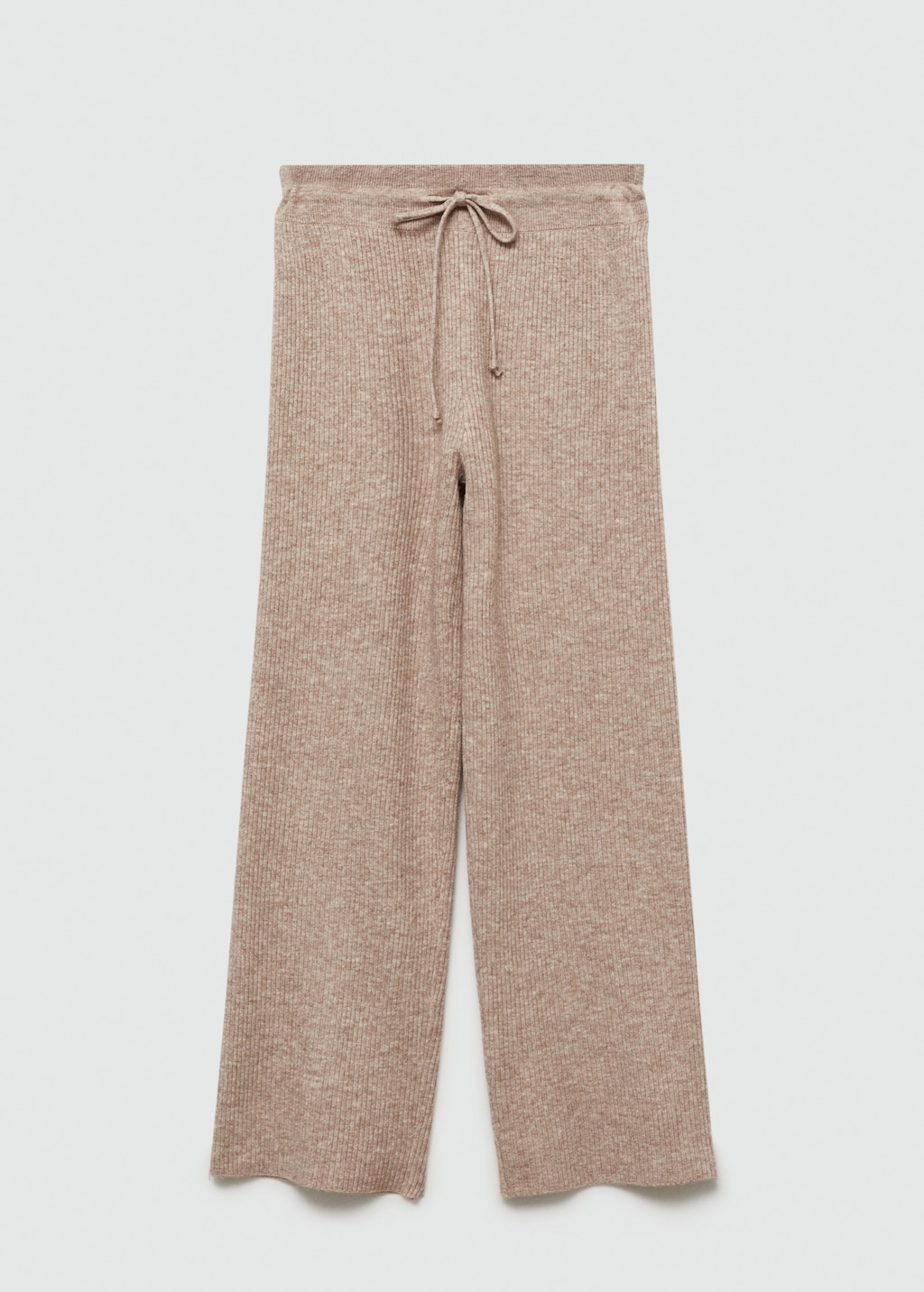 Fine rib-knit trousers - Article without model