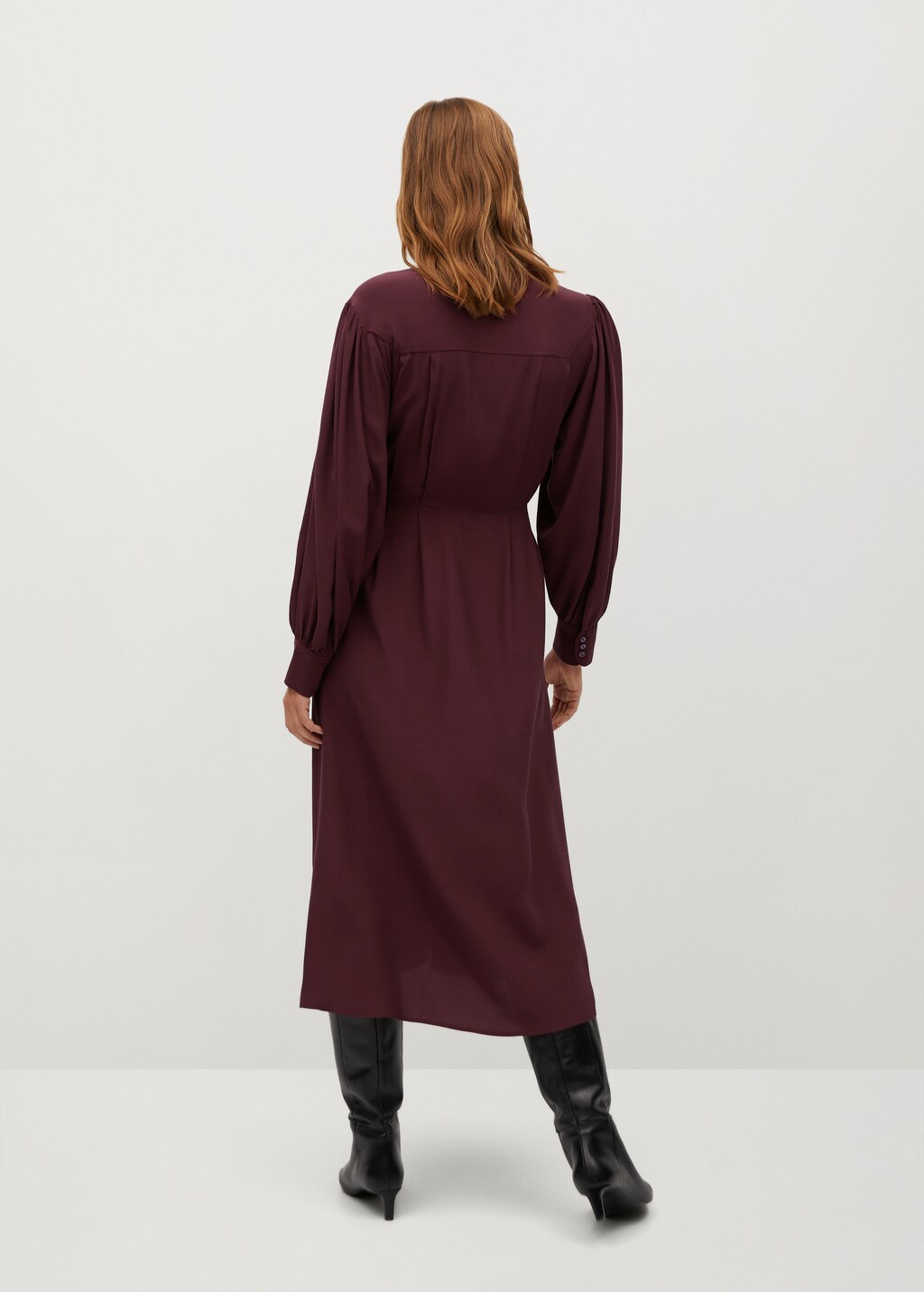 Puffed sleeves dress - Reverse of the article