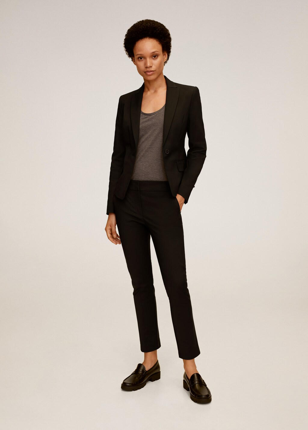 Structured suit blazer - General plane