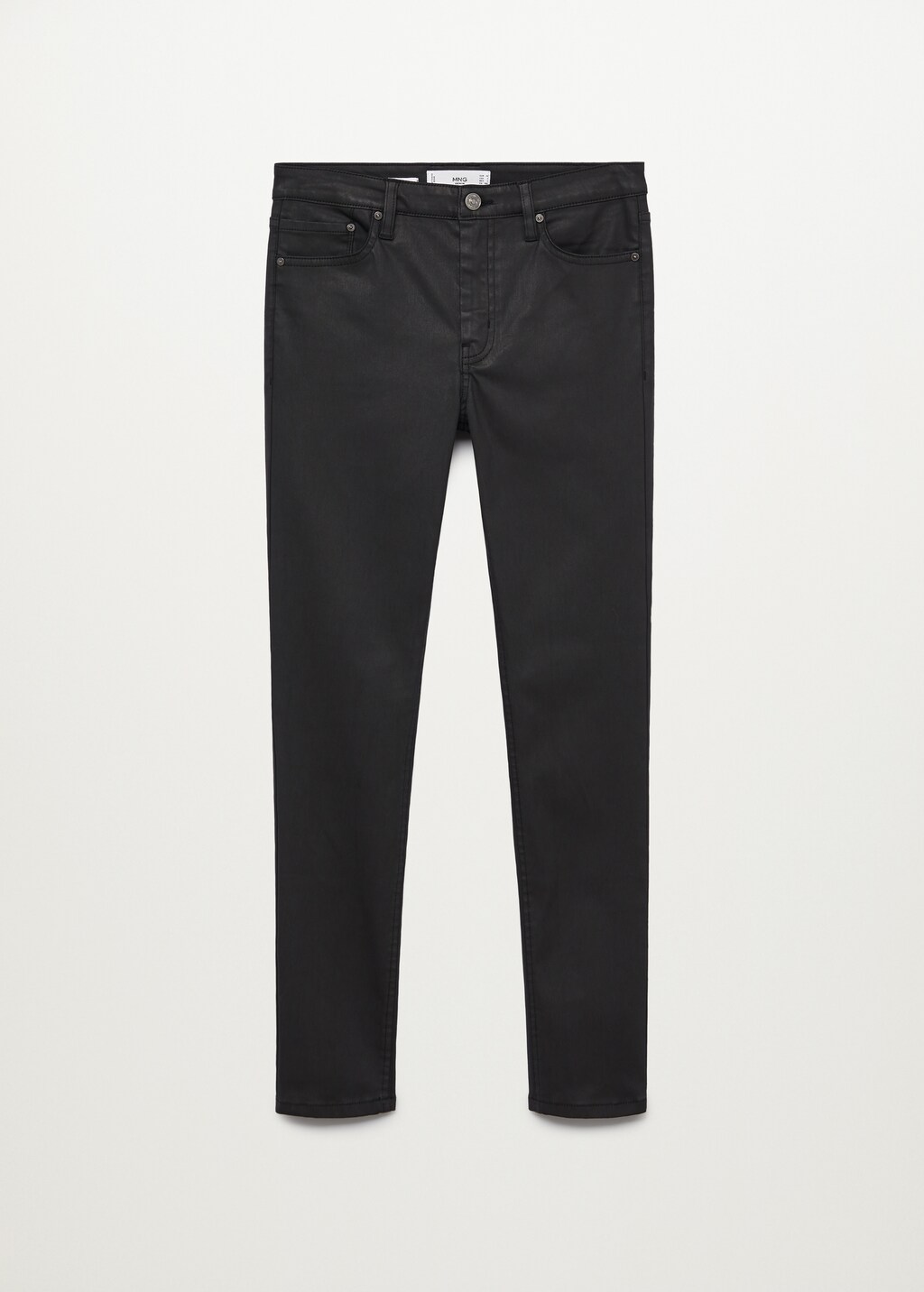 Coated Isa crop skinny jeans - Article without model