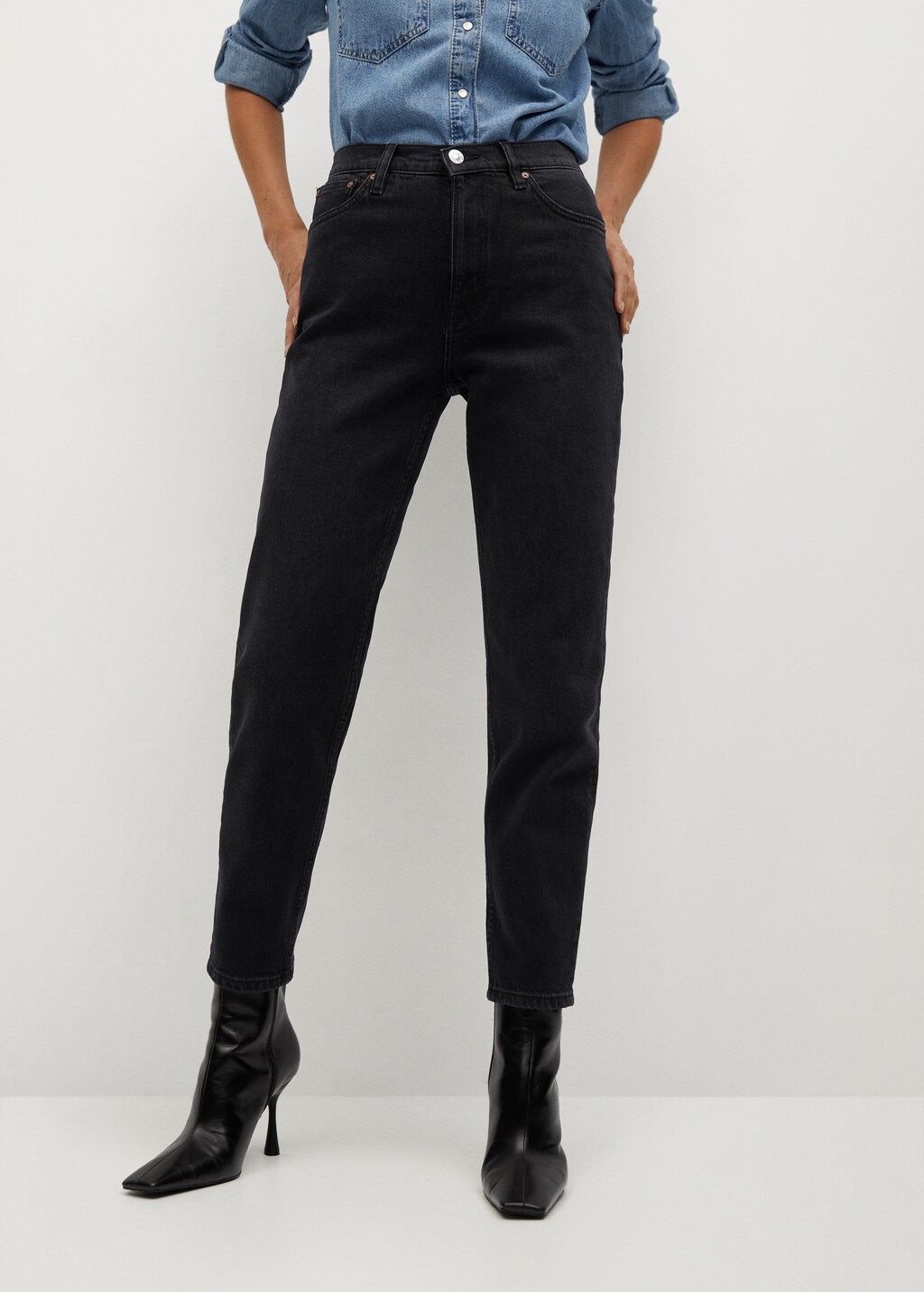 Mom-fit jeans - Medium plane