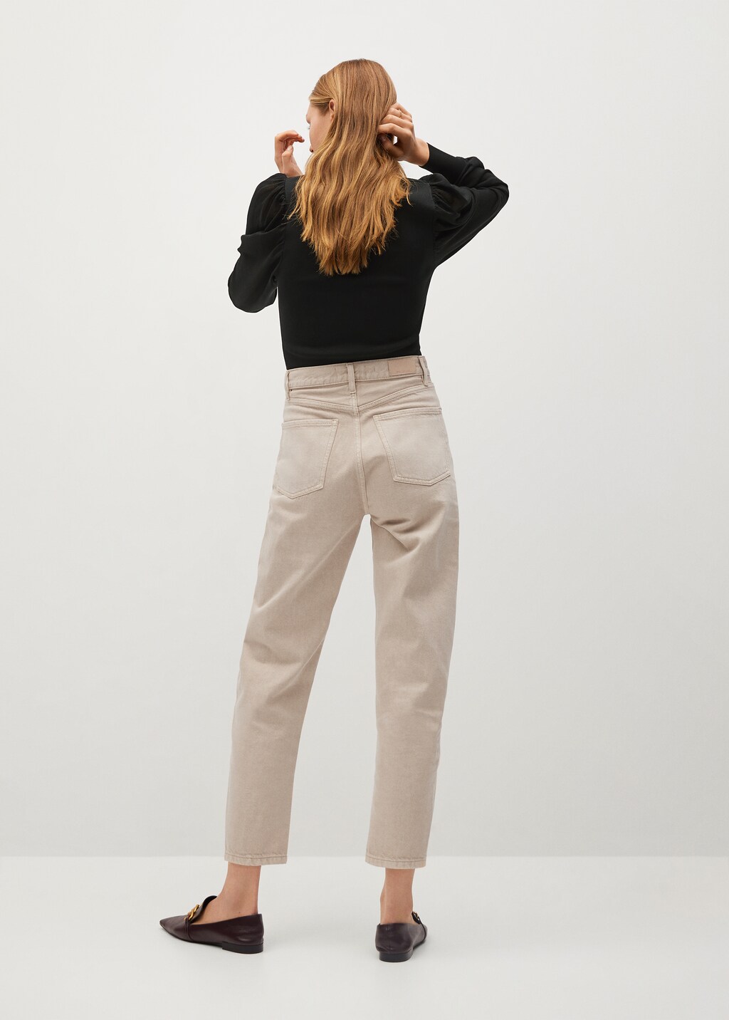 High-waist balloon jeans - Reverse of the article