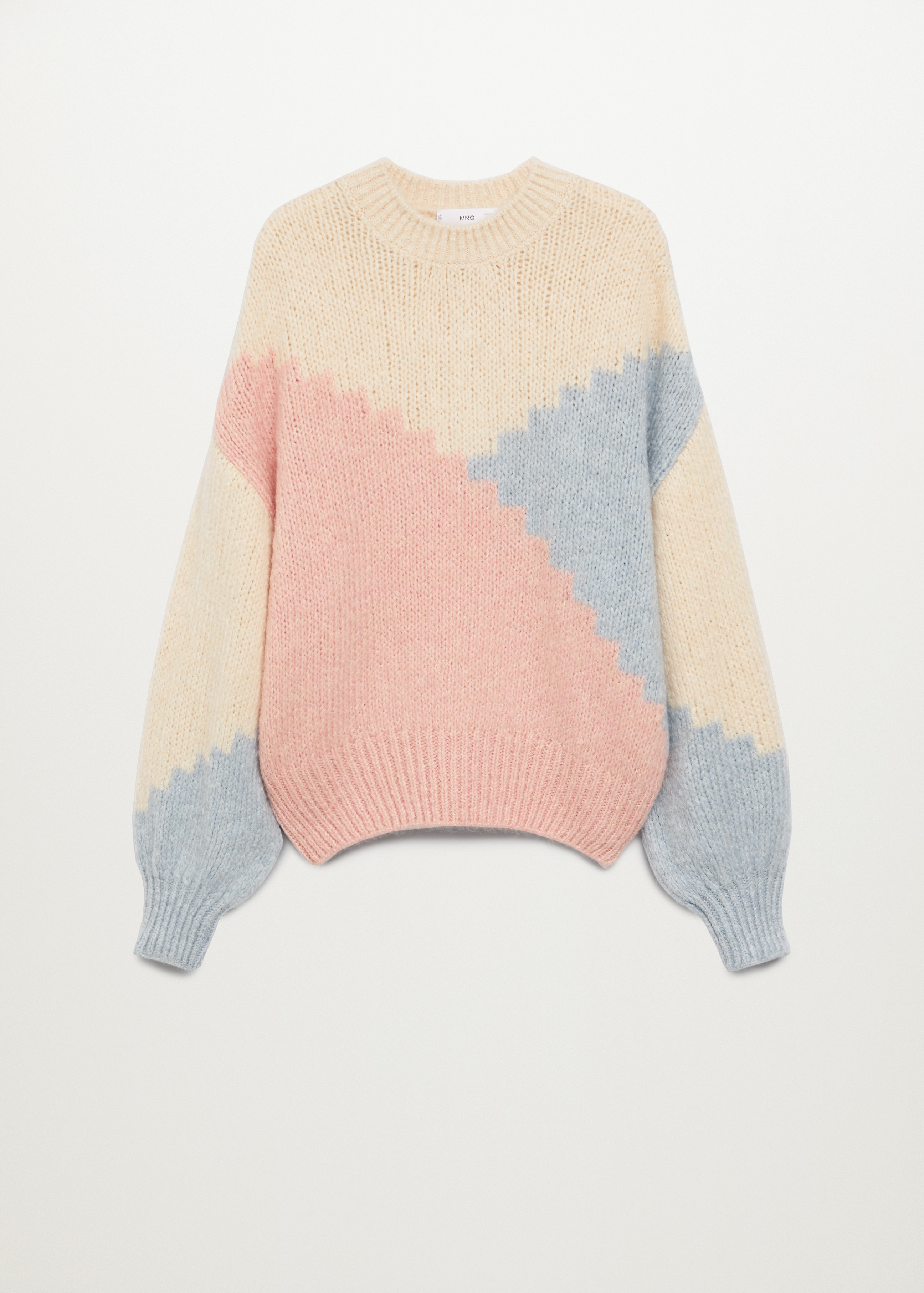 Multi-colored knit sweater - Article without model