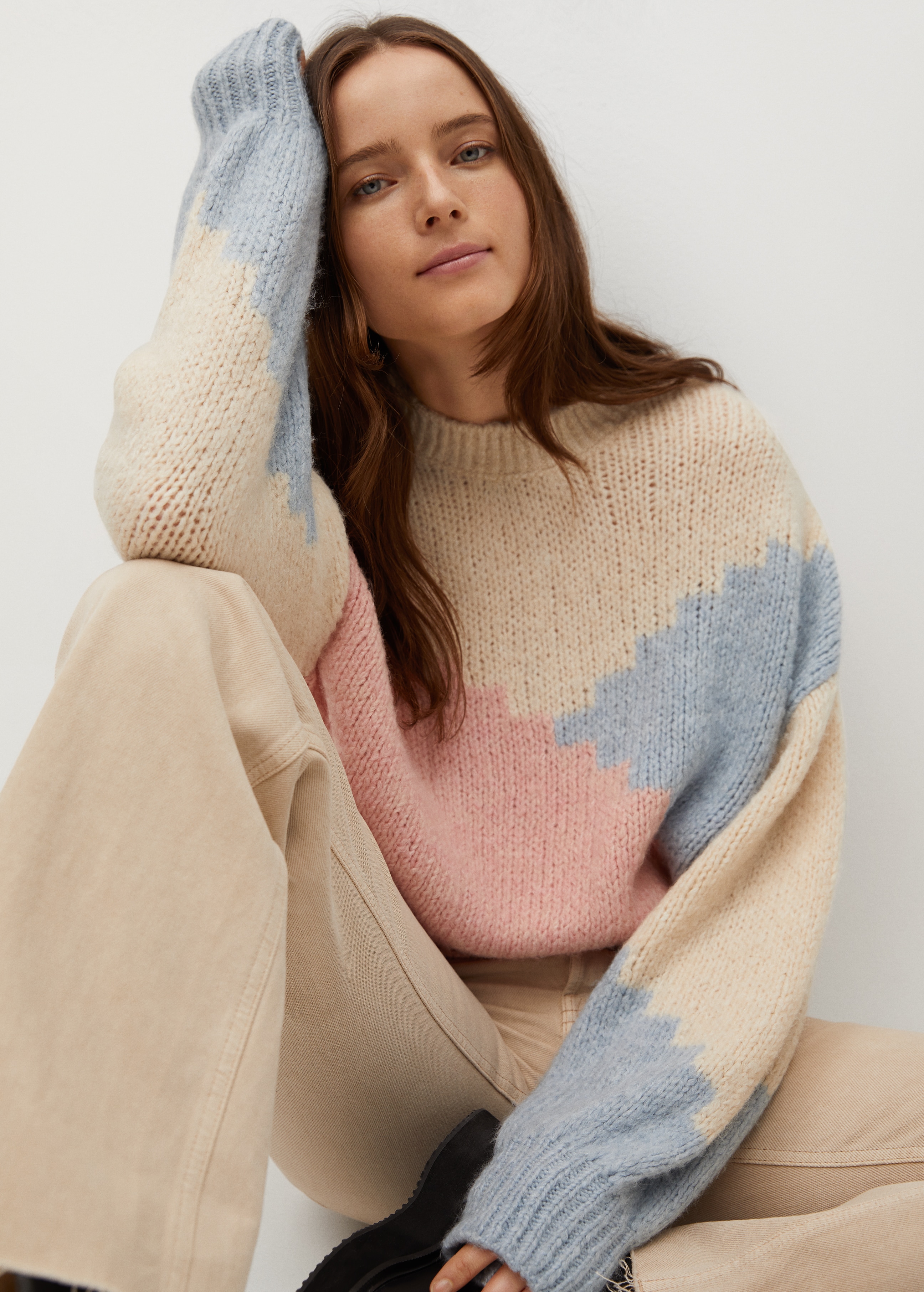 Multi-colored knit sweater - Details of the article 3