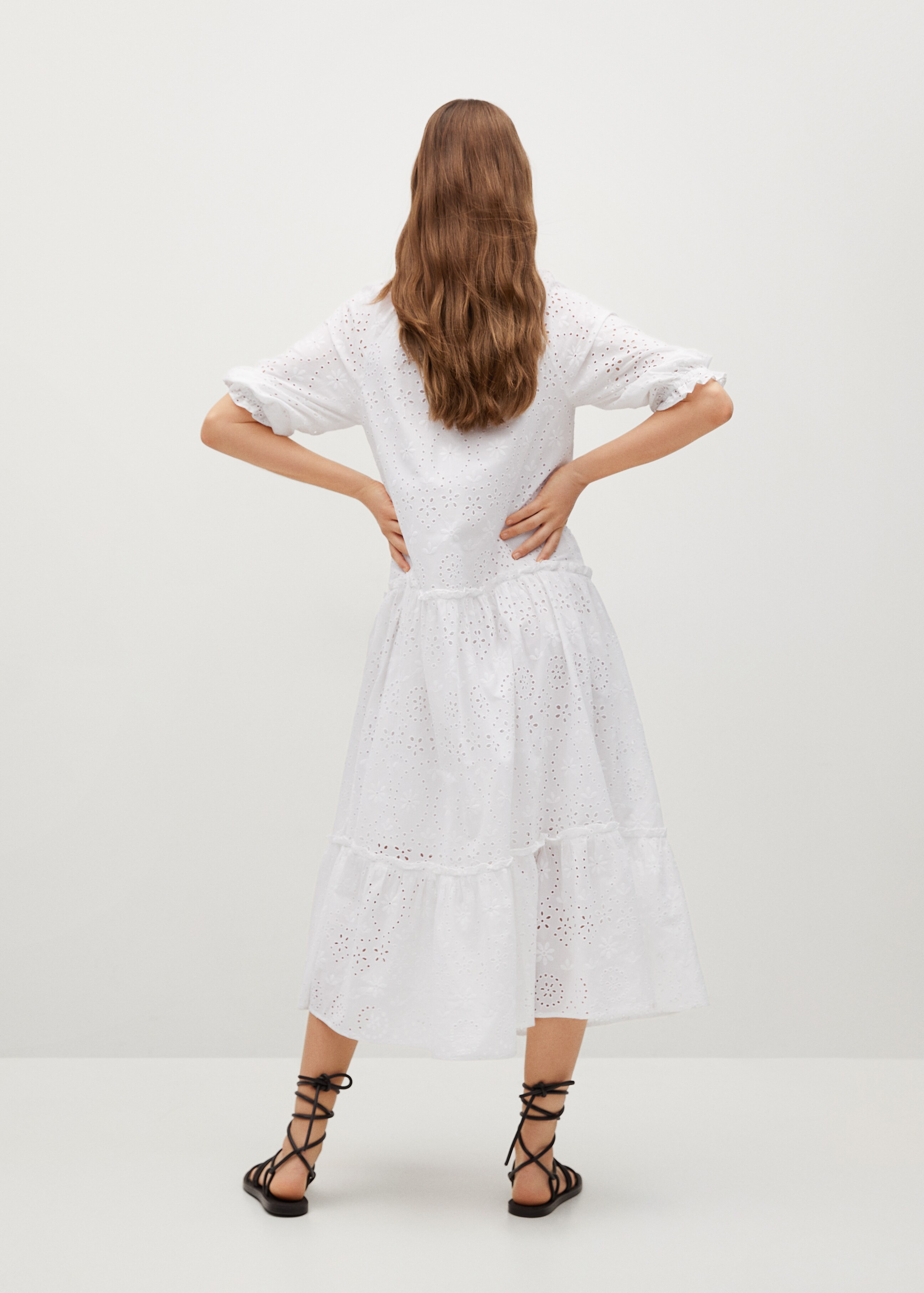 Broderie anglaise cotton dress - Reverse of the article