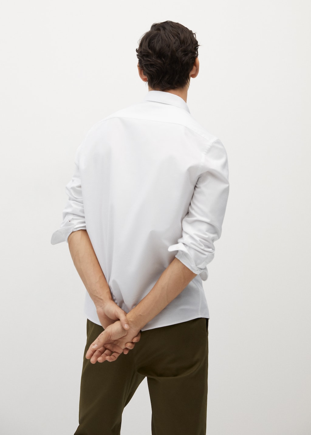 Regular fit Oxford cotton shirt - Reverse of the article