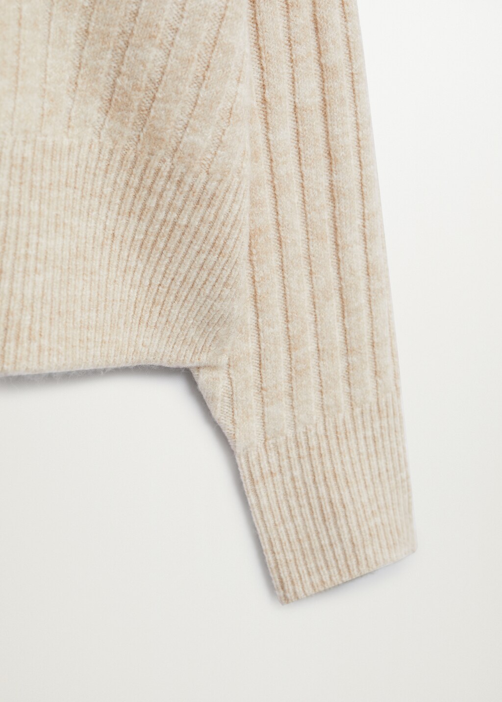 High collar ribbed knit  sweater - Details of the article 8