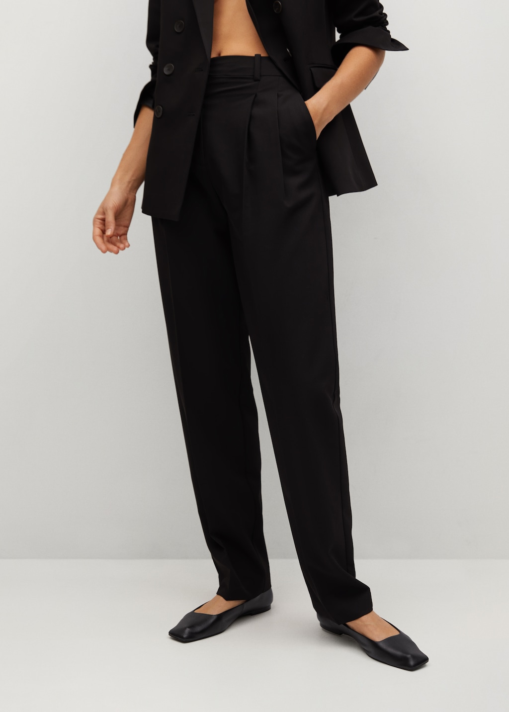 Pleated suit trousers - Medium plane