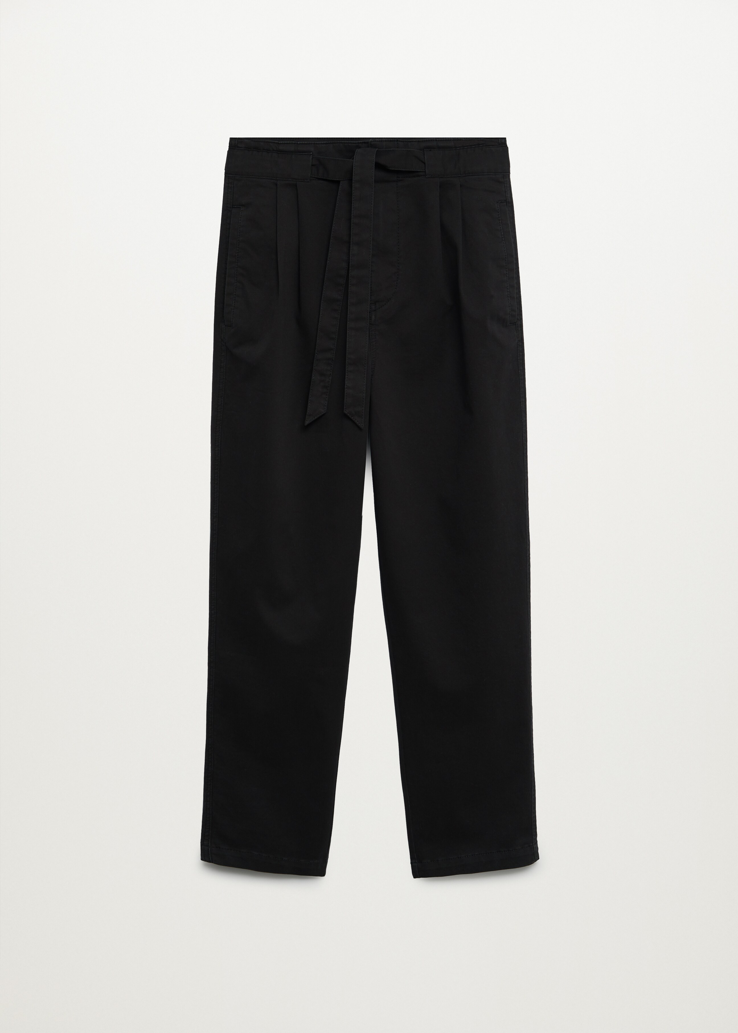 Cotton pleated trousers - Article without model