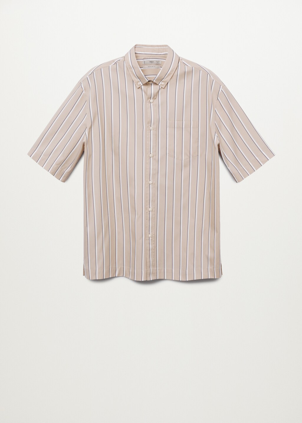 Regular-fit striped premium fabric shirt - Article without model