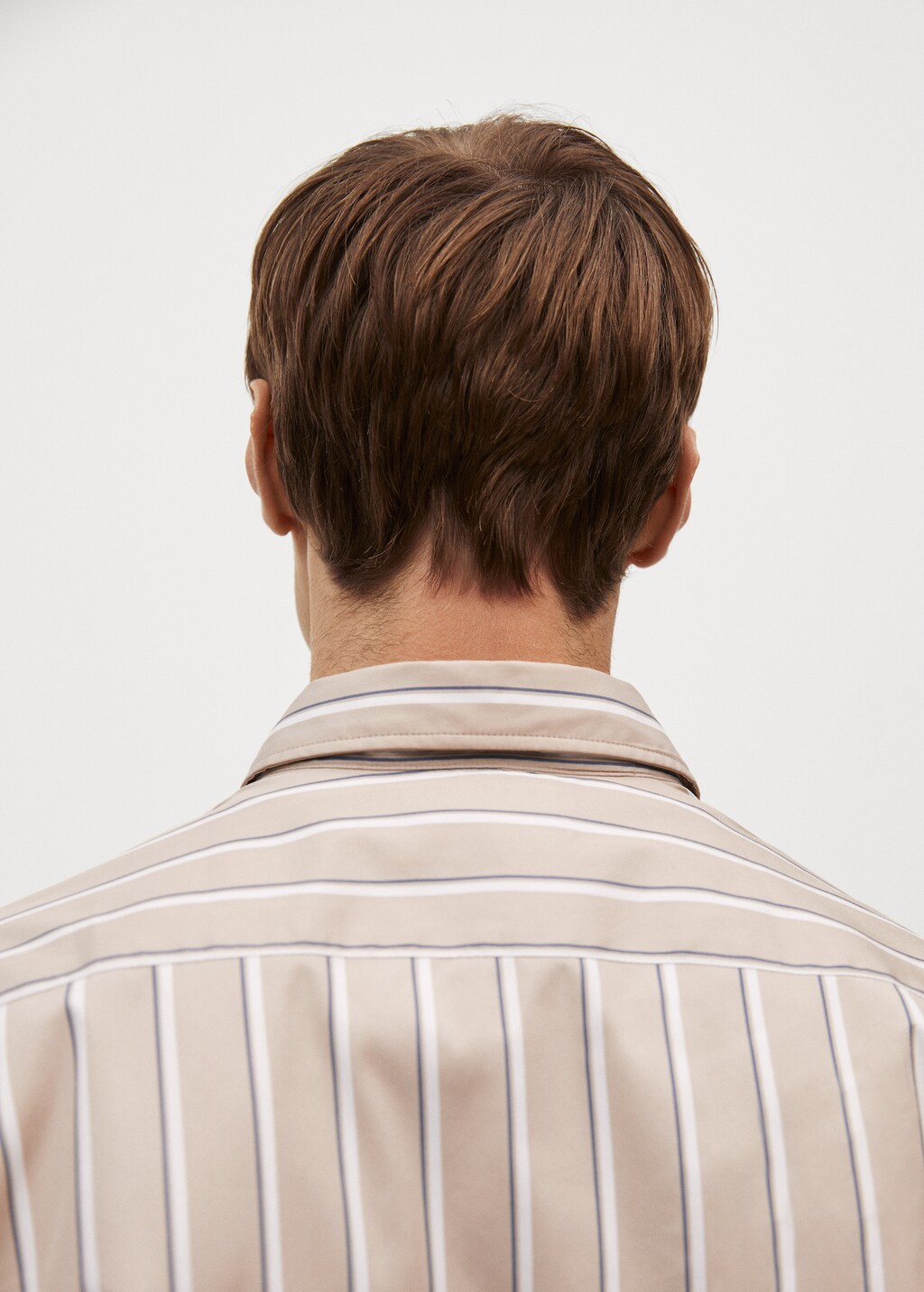 Regular-fit striped premium fabric shirt - Details of the article 3