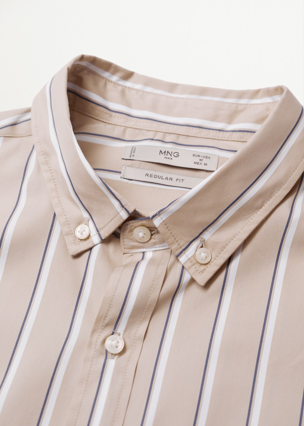 Regular-fit striped premium fabric shirt - Details of the article 8