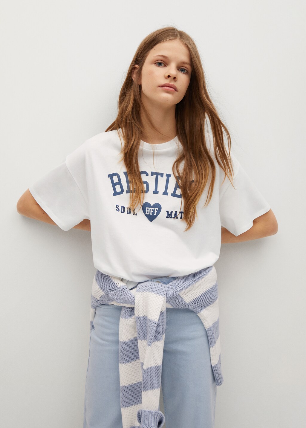 Oversized message t-shirt - Medium plane