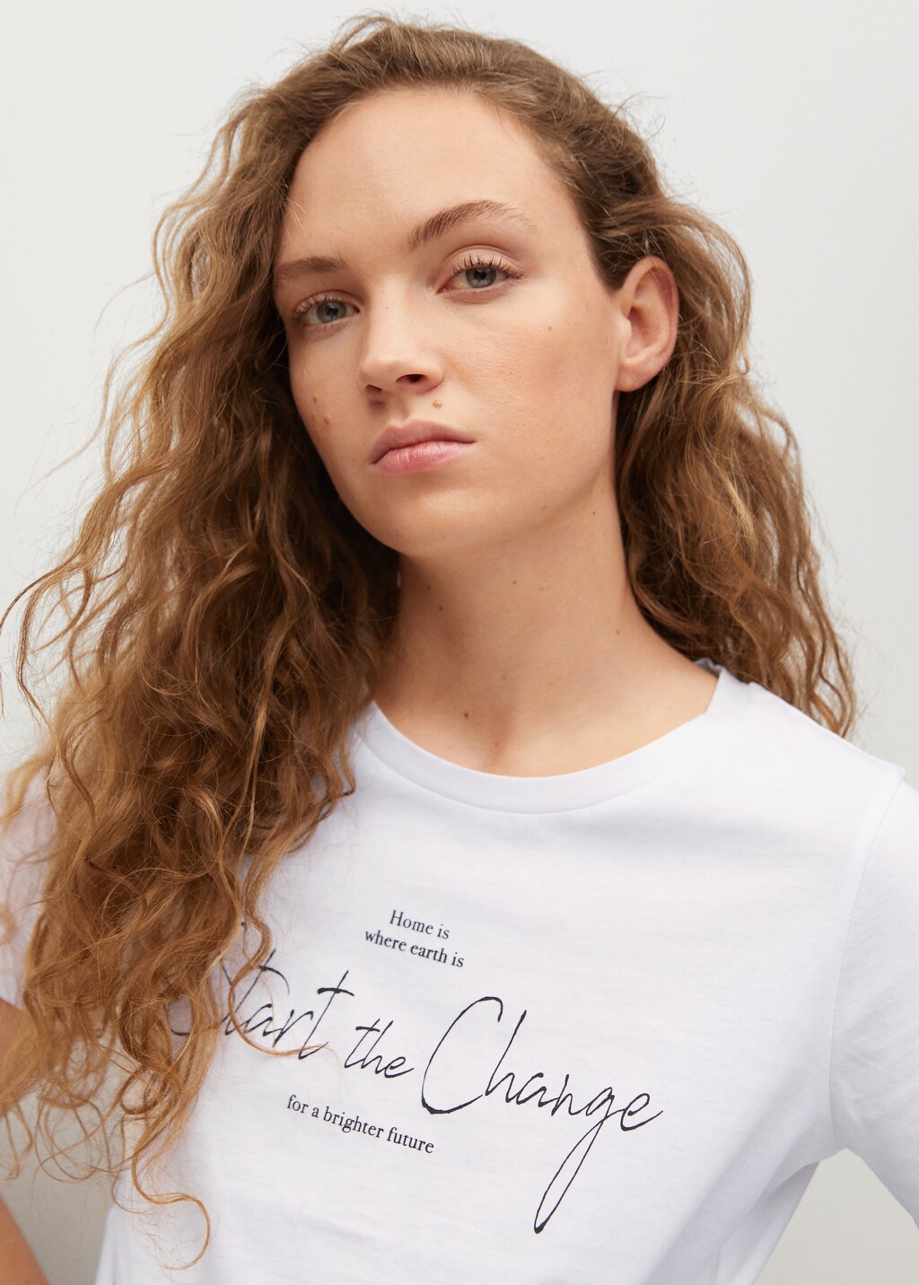 Organic printed cotton t-shirt - Details of the article 2