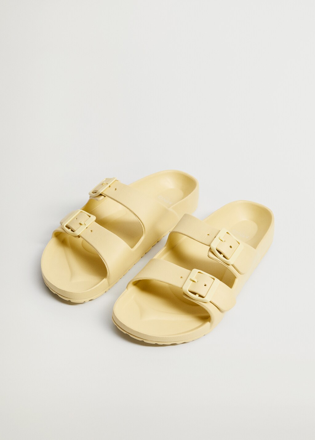 Rubber sandal with buckle - Medium plane