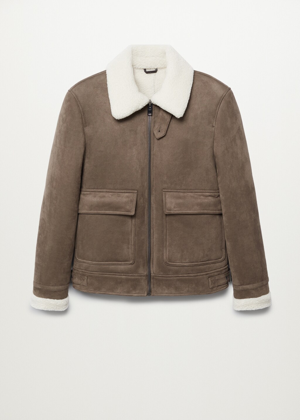 Shearling-lined aviator jacket - Article without model