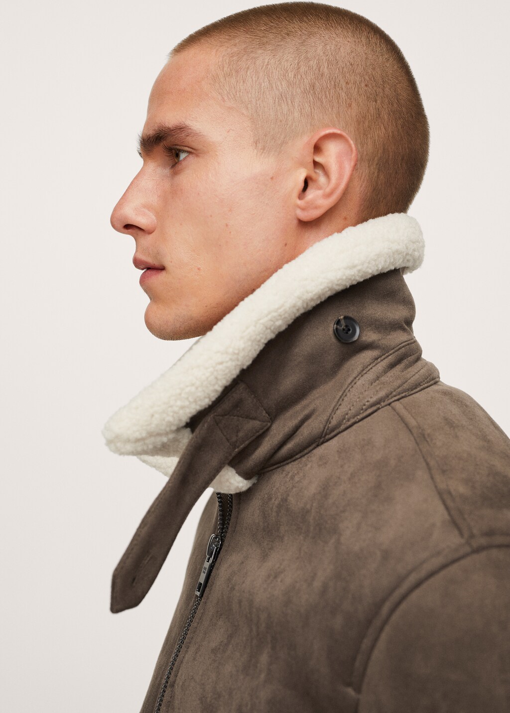 Shearling-lined aviator jacket - Details of the article 2