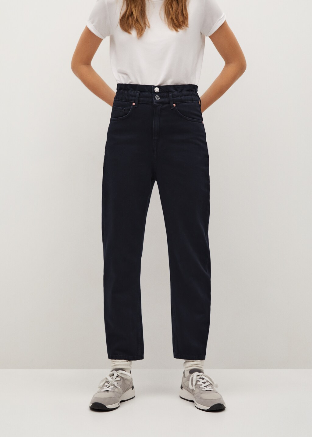 Waist straight Baggy jeans - Medium plane