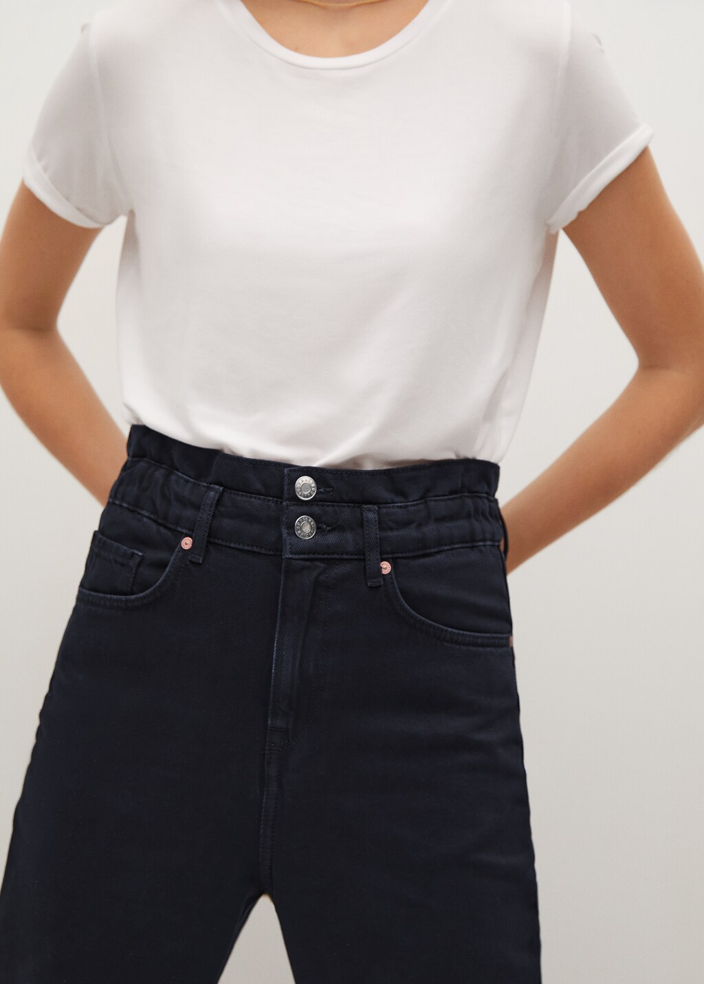 Waist straight Baggy jeans - Details of the article 2